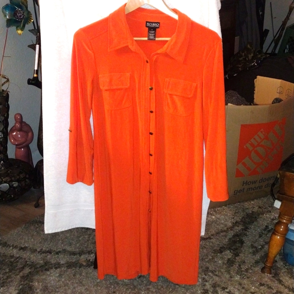 Button all the way down dress